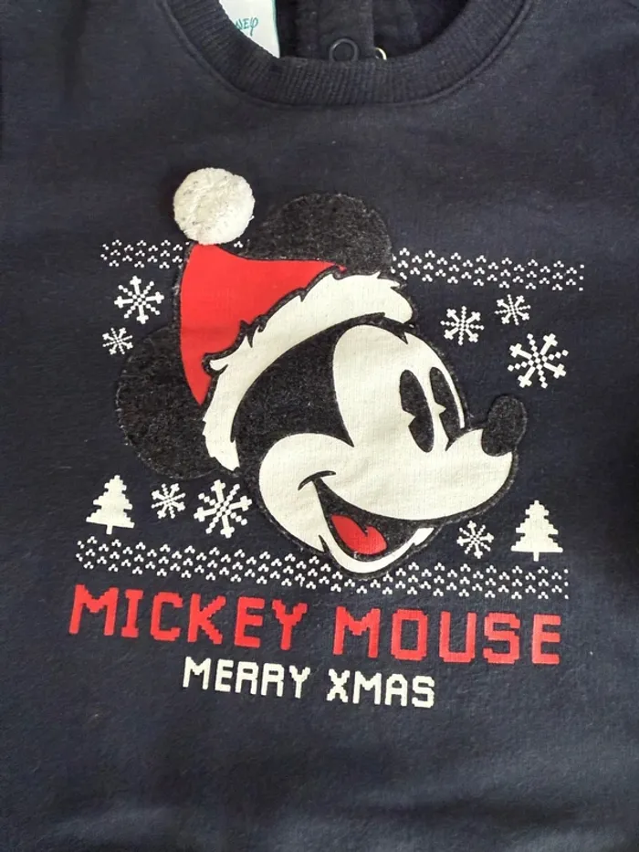 Pull de Noël Mickey Disney baby - photo numéro 2