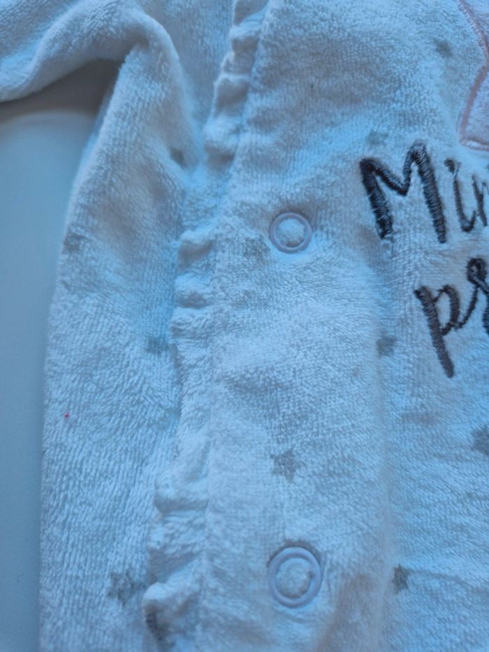 Pyjama grenouillère dors-bien Gémo 3 mois en velours - photo numéro 3