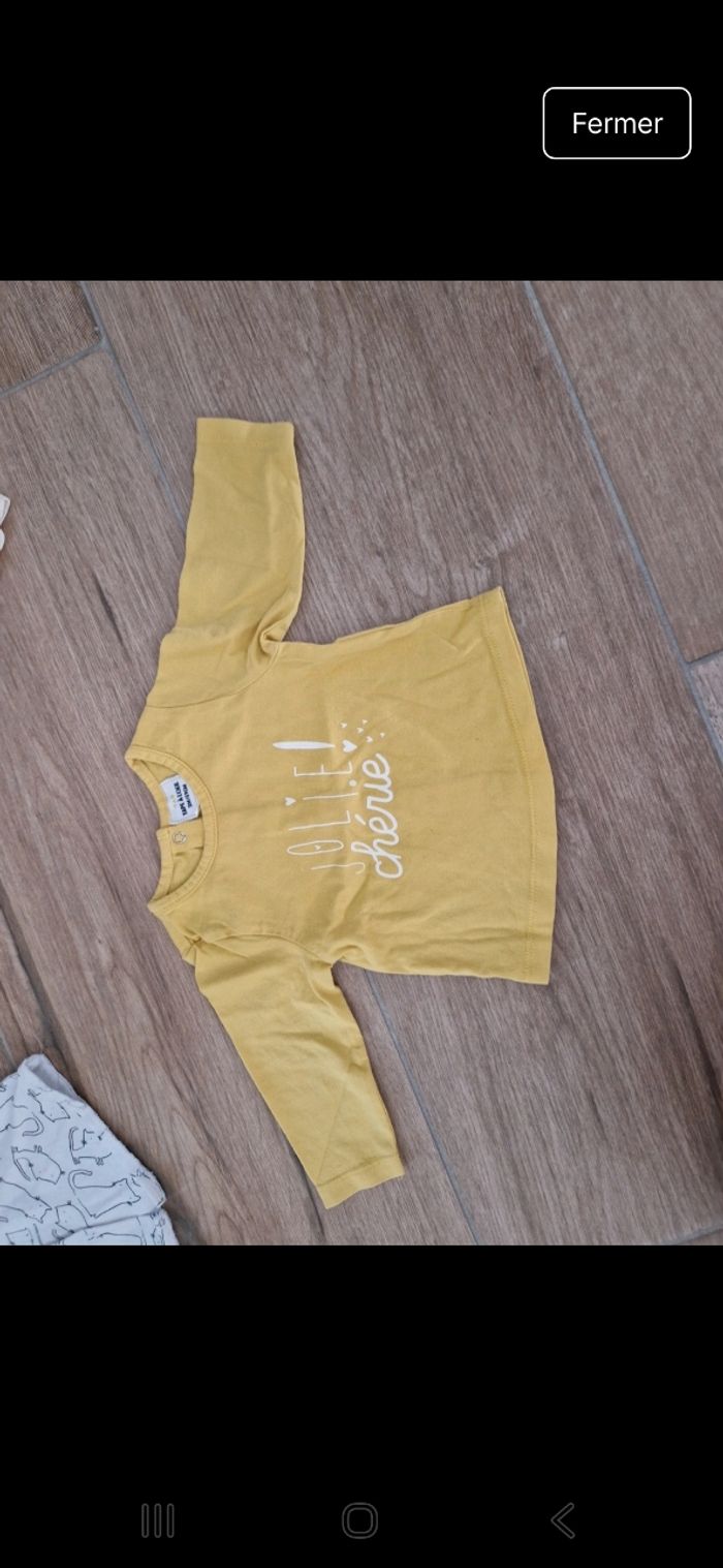 Tee shirt jaune
