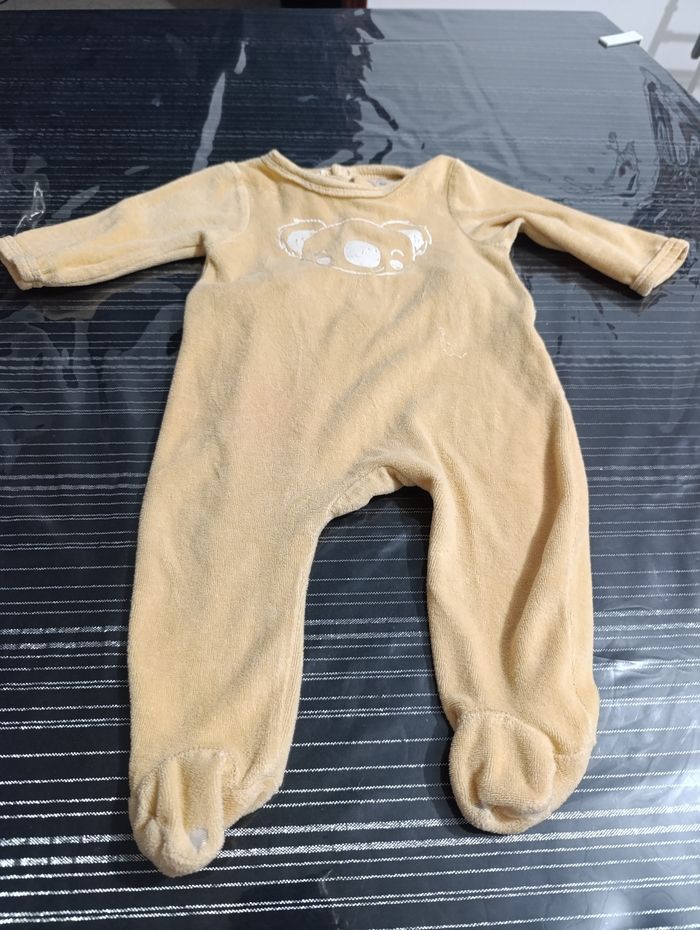 👕Lot de 2 pijama velours 6 mois mixte