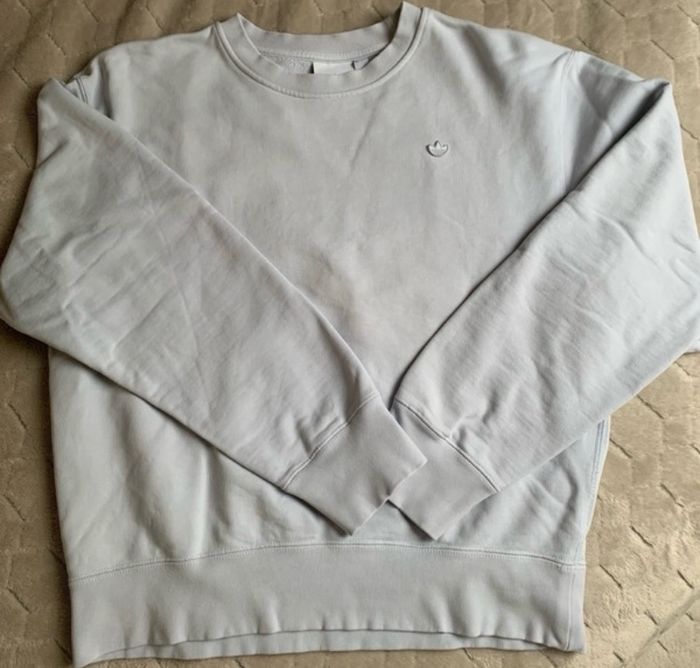 Pull Adidas Bleu Clair - photo numéro 3
