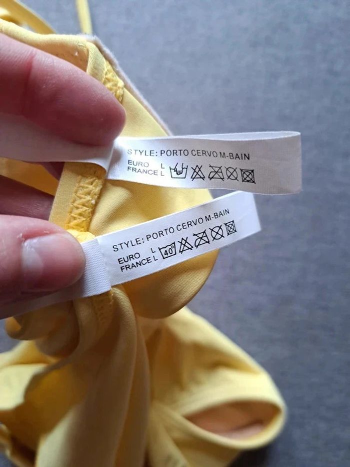 Maillot de bain jaune en L - photo numéro 6