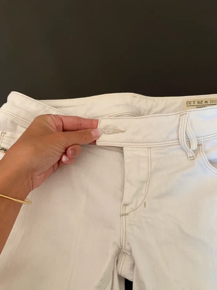 Pantalon blanc skinny taille 38 - photo numéro 4