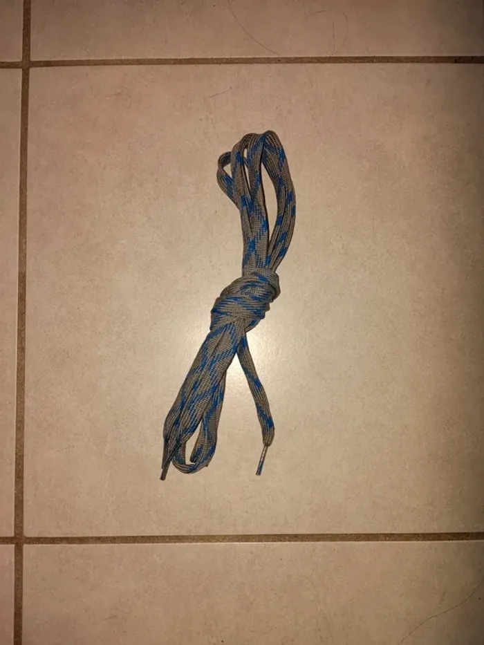 Lacets bleu et gris 160 cm - photo numéro 2