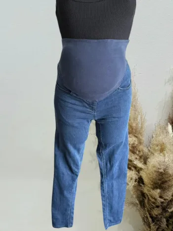 Jegging de grossesse T34/XS bleu jeans