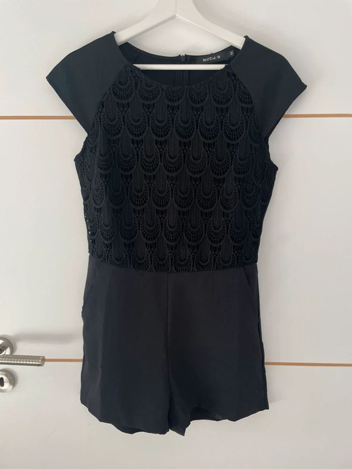 Combishort dentelle noire M