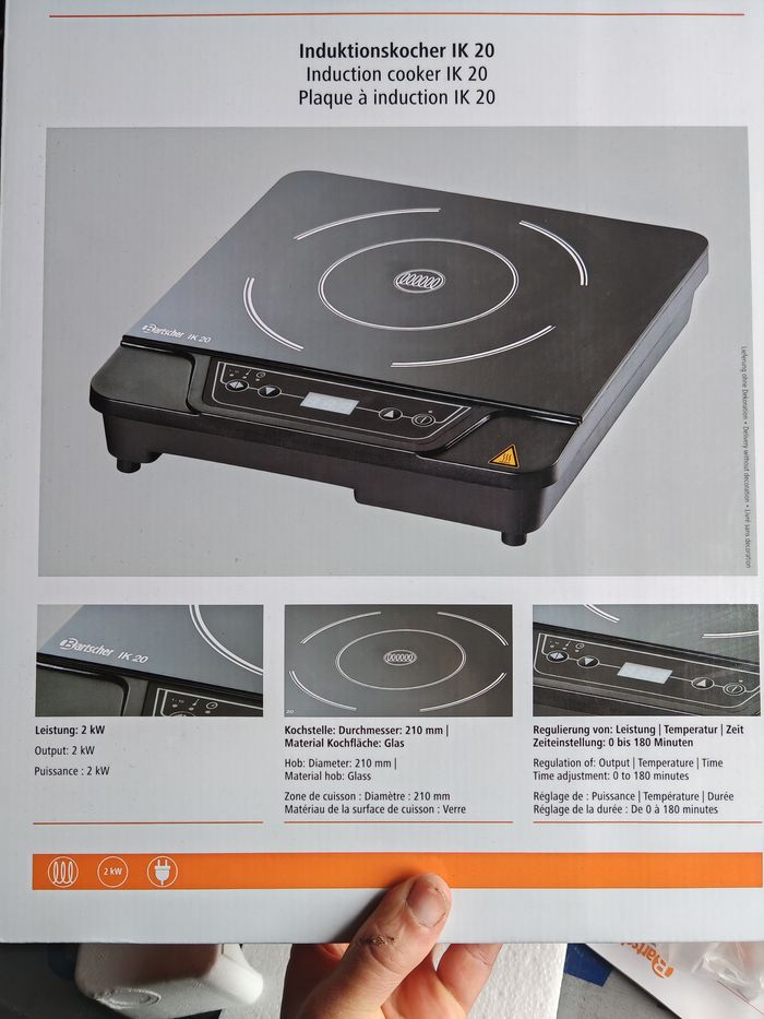 Plaque a induction professionnel bartsher IK20 - photo numéro 2