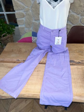 Pantalon neuf étiqueté  cargo taille M 38 bershka violet Lila femme