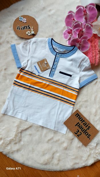 Polo garçon ete taille 4 ans mayoral NEUF