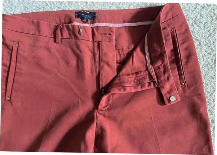 Pantalon skinny Kiabi couleur brique taille 42 - photo numéro 3