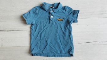 Vêtement garçon tee-shirt manches courtes polo bleu motif requin Du pareil au même DPAM 4 ans