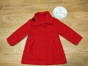 Veste rouge fille 9 mois