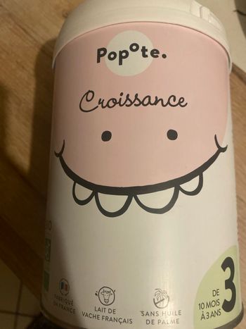 Lait popote 3 eme âge 800g