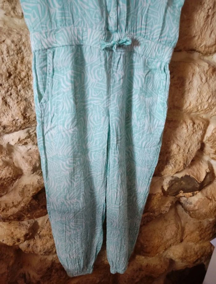 🌺 combinaison fille blanche et turquoise 122-128 cm - 7/8 ans🌺 - photo numéro 9