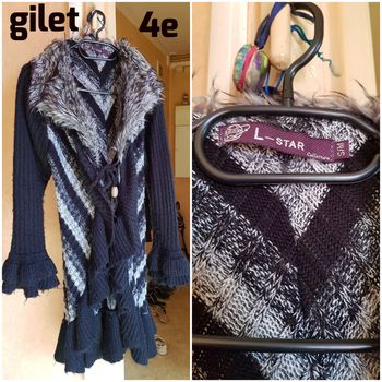 Grand gilet a plume