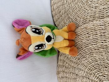 Peluche Bambi DISNEY NICOTOY Glamour brillant noeud vert