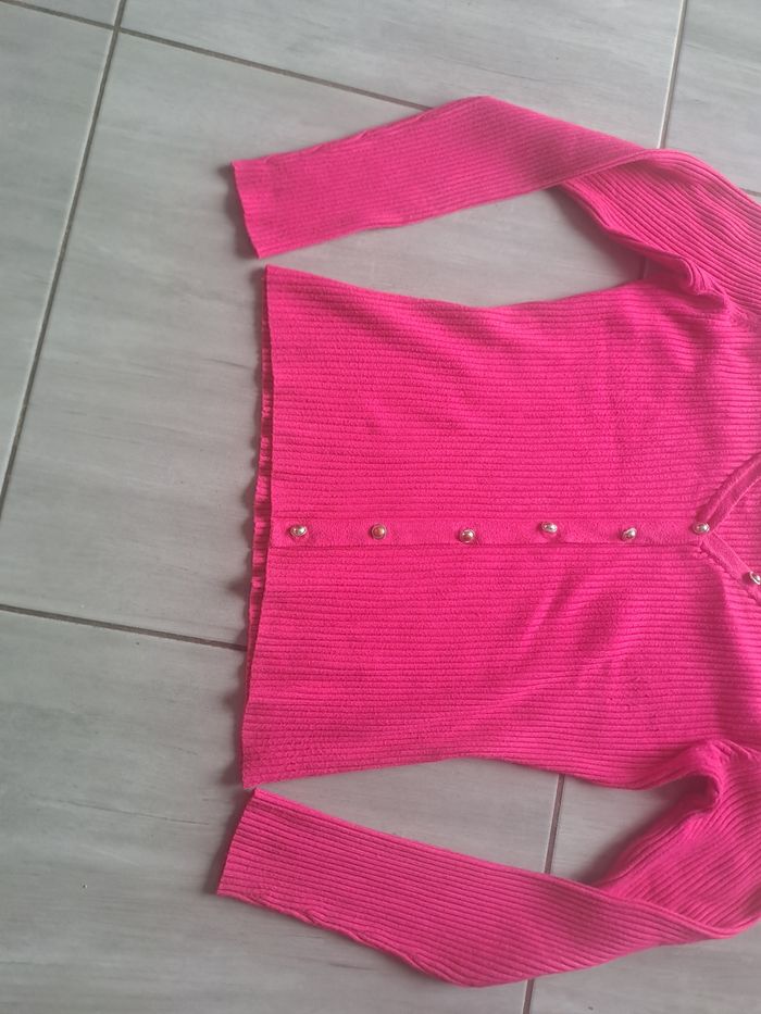 Pull léger rose flashy Morgan Taille L - photo numéro 4