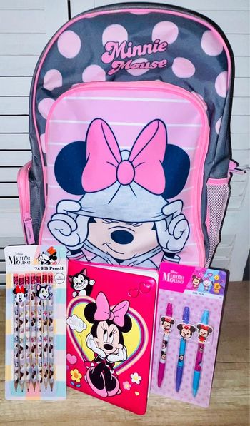 Lot Sac a roulettes Minnie + accessoires