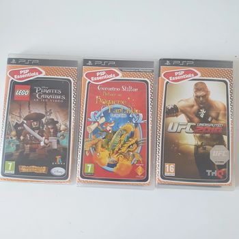 Lot de 3 jeux psp complet