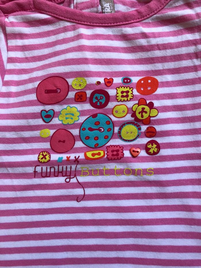 Joli T-shirt MC Orchestra T. 6 mois/67 cm fille TBE - photo numéro 3