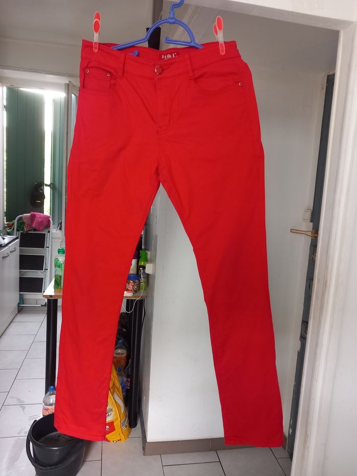 Jean de femme slim taille 40 marque H&L - photo numéro 3
