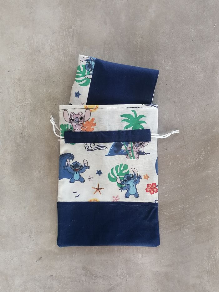 Serviette élastique et son pochon assorti - photo numéro 3