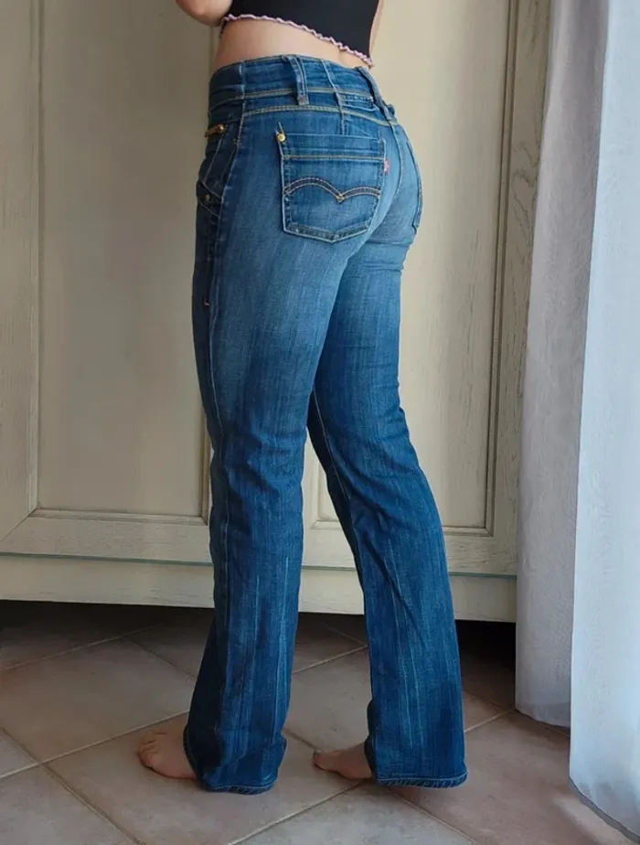 Jean droit brut Levis vintage