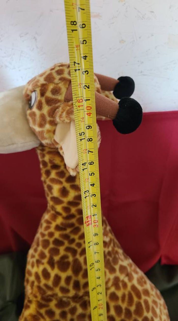 peluche girafe yeux plastique - photo numéro 2