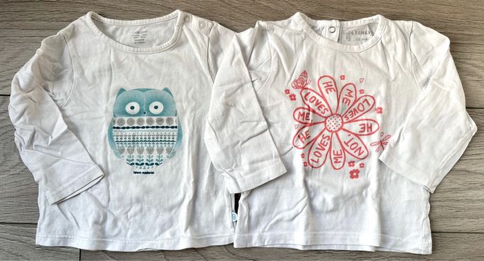 Lot 2 t shirt 12 mois