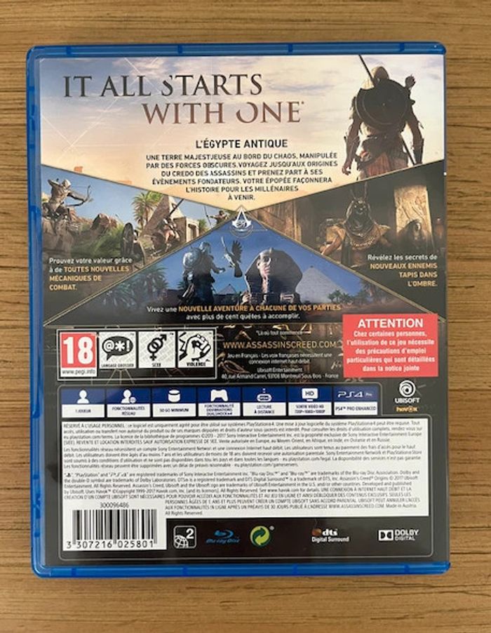 Jeu PS4 - Assassin's creed - Origins - PS4 - photo numéro 2