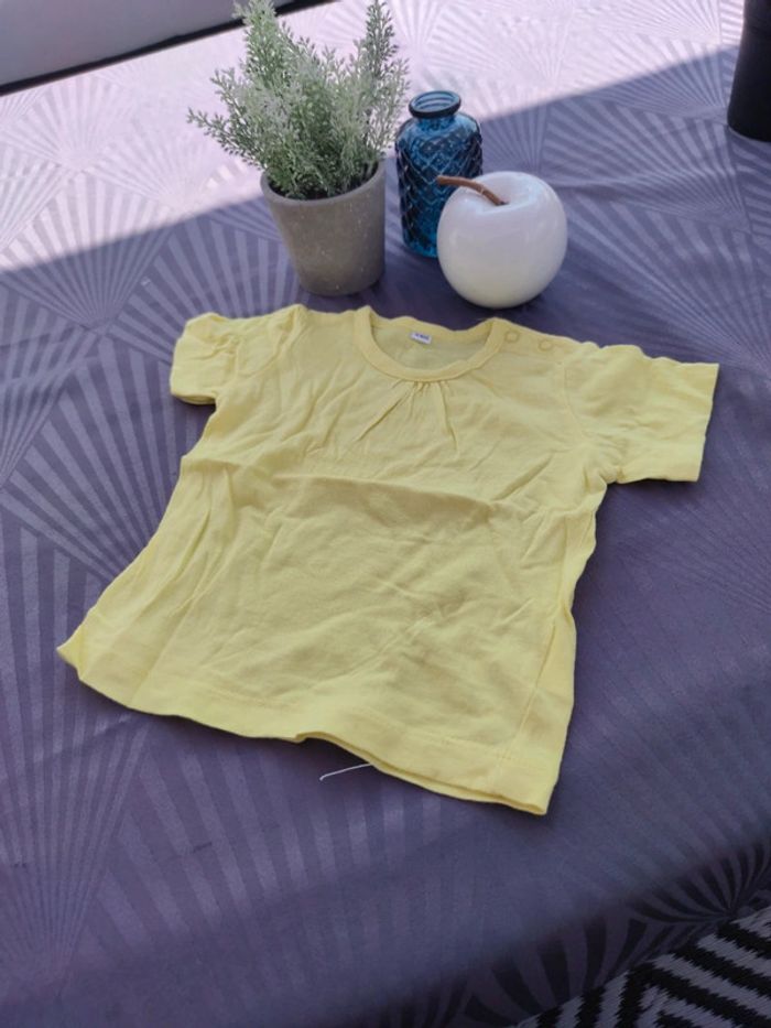 Tee shirt basique jaune