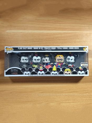 Funko Pop! Plane Crazy Minnie / Minnie On Ice / Princess Minnie / Totally Minnie / Minnie Mouse - 5 Pack (Walt Disney Archives)