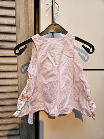Robe courte sans manche Cocoon taille 71 cm rose pâle