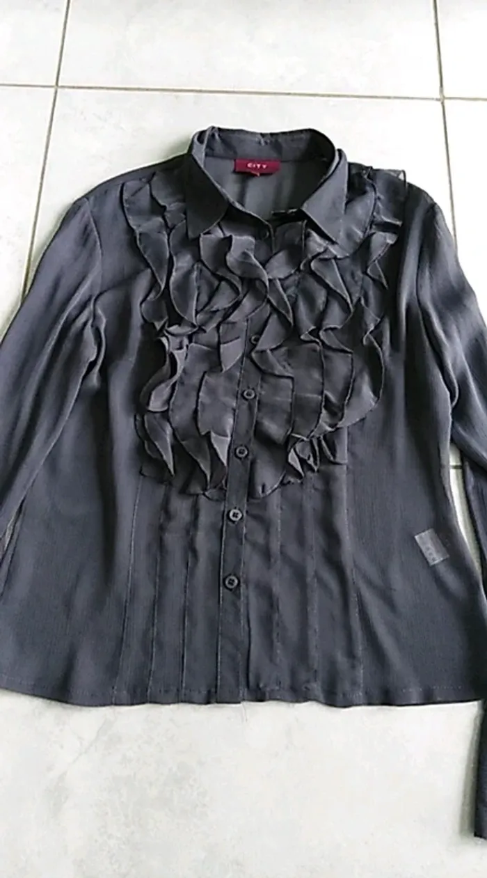 Chemisier gris La City Taille 3