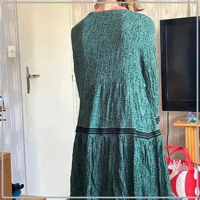 Tunique verte manque 3/4 taille 34 marque see u soon - photo numéro 3
