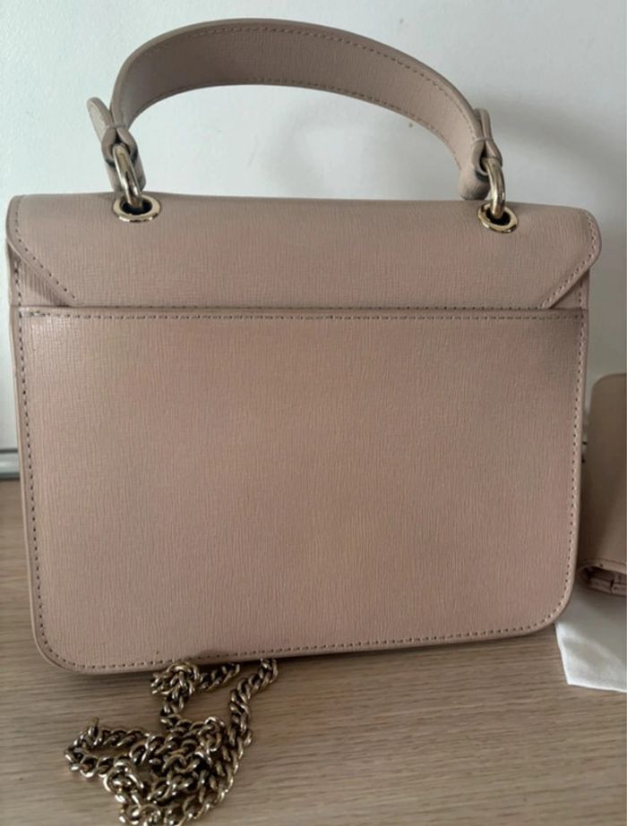 Ensemble sac à main bandoulière et porte monnaie Furla nude - photo numéro 8