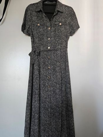 Robe chemise longue imprimé moucheté Drôle de Copine