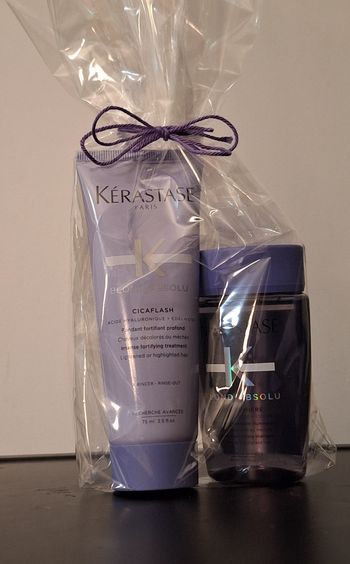 Kérastase Blond Absolu Shampooing et Cicaflash Fondant soin à rinçer
