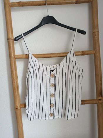 Débardeur court rayé Primark taille 38