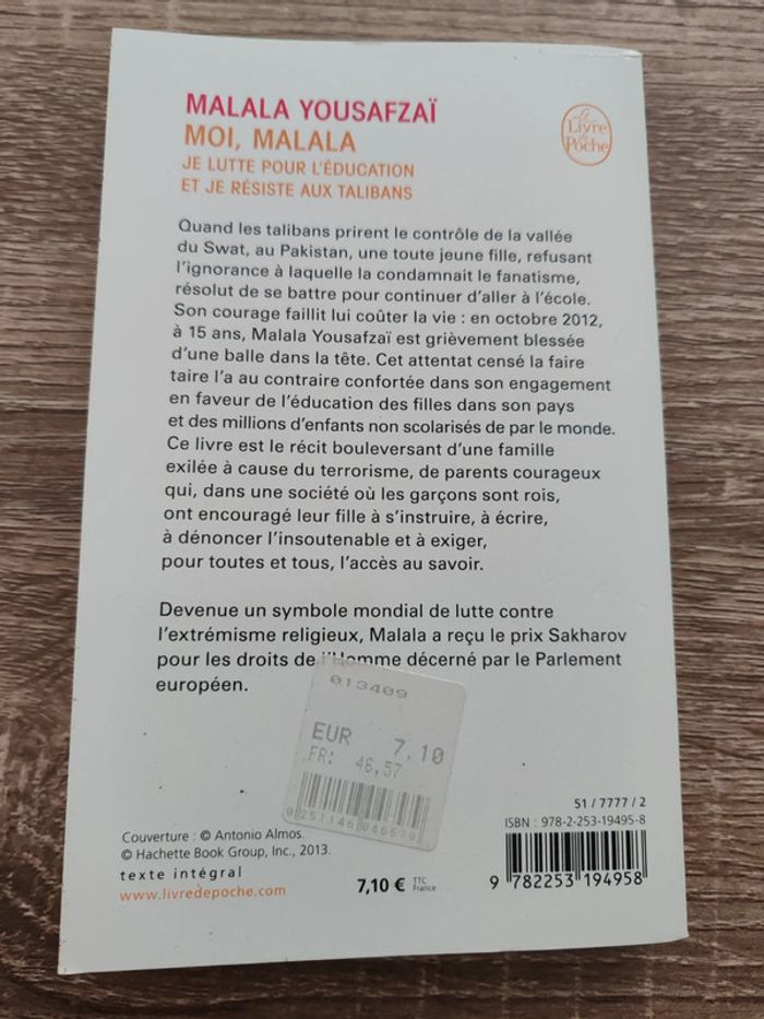 Malala Yousafzaï 🟣 Moi, Malala je lutte pour l'éducation et je résiste aux talibans - photo numéro 2