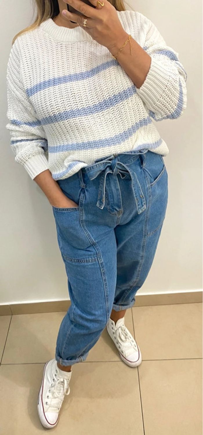 Superbe Pull Bicolore Taille M - photo numéro 5