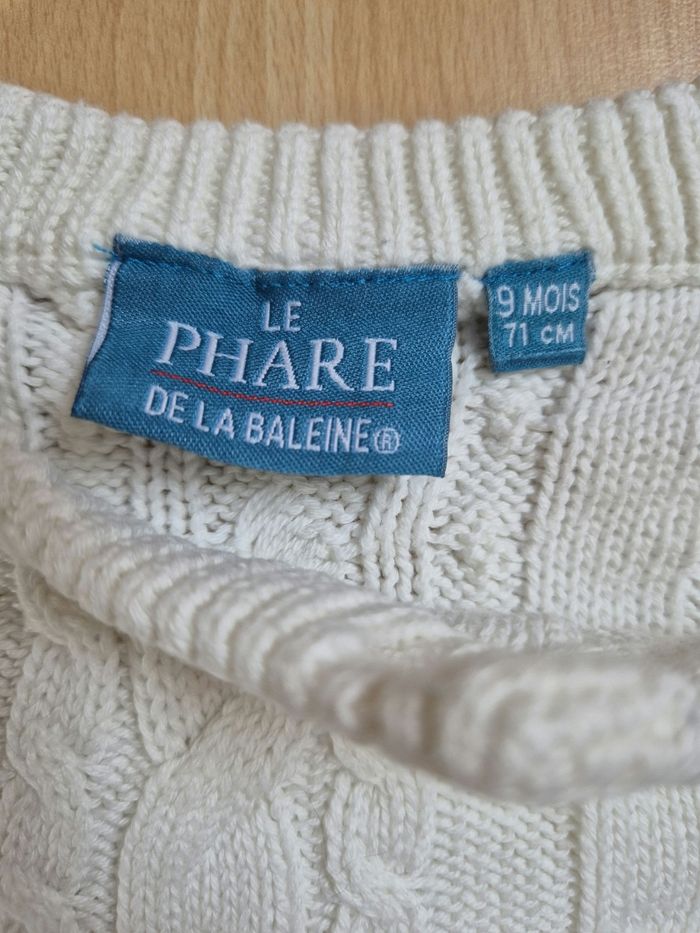 Combinaison "le phare de la baleine " 9 mois - photo numéro 3