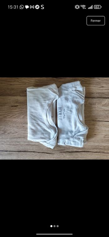 Lot de deux bodies 24 mois