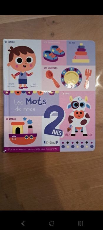 Livre imagier bébé 2 ans