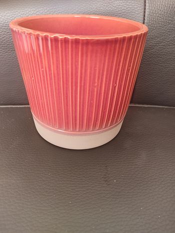 Cache pot  bicolore