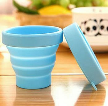 Verre retractable bleu 