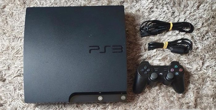Lot Console PlayStation 3 PS3 Slim 120go + 1 Manette Officielle & 8 Jeux - photo numéro 2