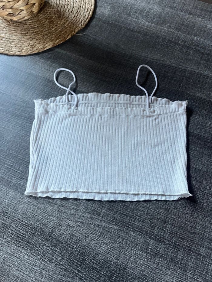 CROP, top, blanc, taille 36 - photo numéro 2