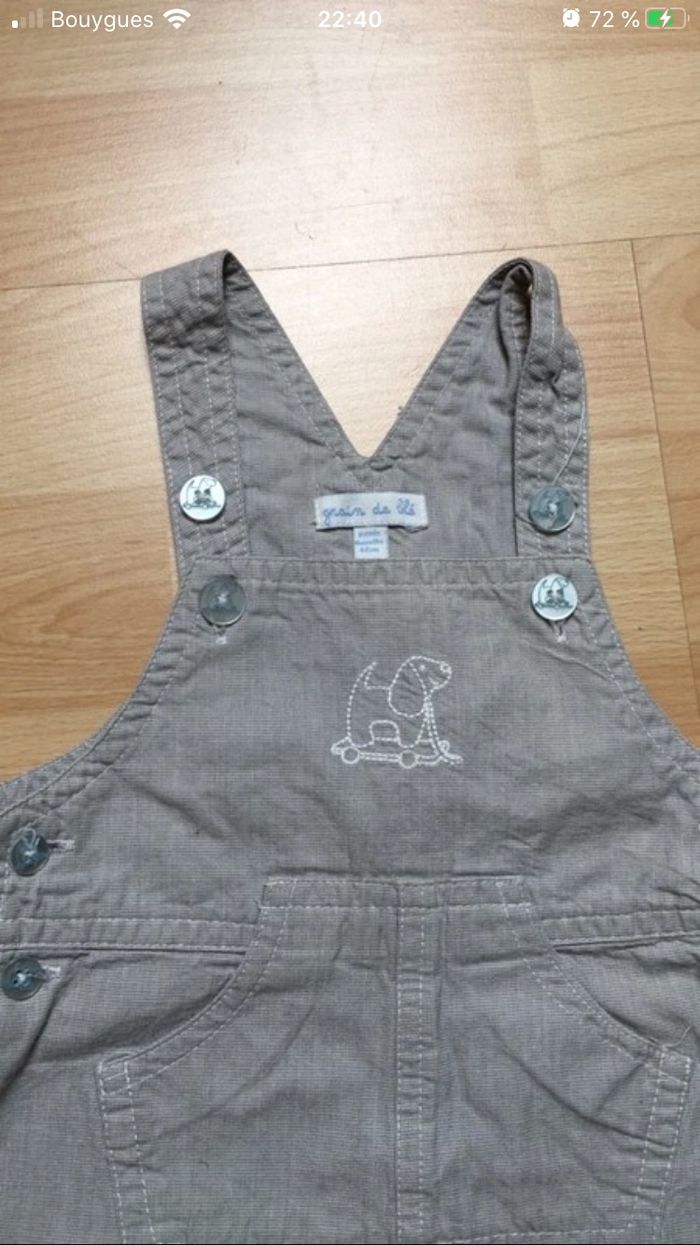Salopette 6 mois Grain de blé - photo numéro 2