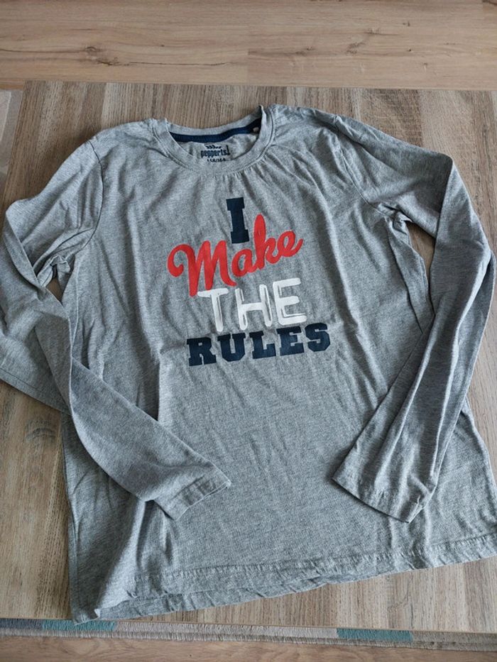 T shirt manches longues garçon 12-14ans